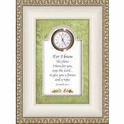 Clock-For I Know The Plans.. Jer 29:11 (6 x 8)
