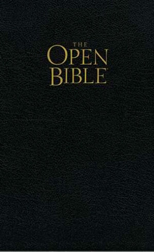NKJV Open Bible-Blk Bond Indx (Sep)