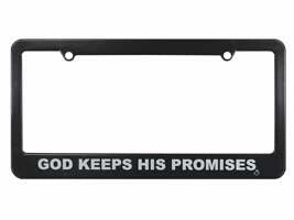 Auto Tag Frame-God Keeps His Promises-Blk