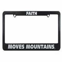 Auto Tag Frame-Faith Moves Mountains-Blk