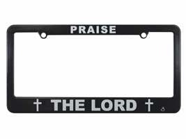 Auto Tag Frame-Praise The Lord-Blk