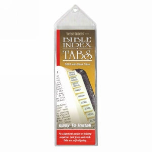 Bible Tab-Verse Finders-Horizontal-Thin Pack-Gold