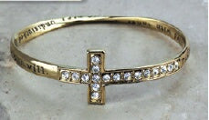 Eden Merry-Cross Gold Bracelet