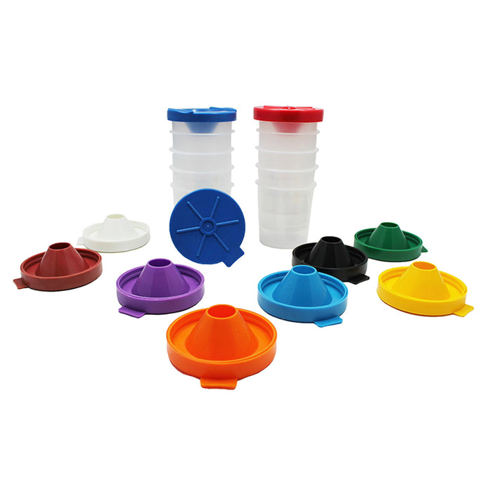 No Spill Paint Cups 10-pk Dual Lid Storage Cups