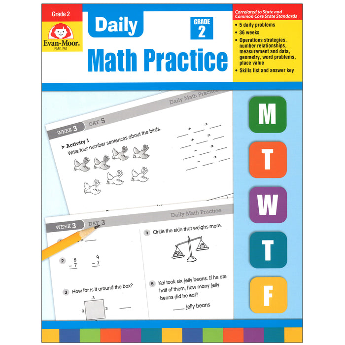 Daily Math Practice Gr 2