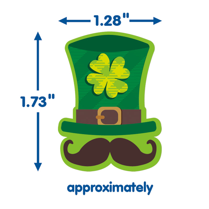 St. Pat's Hats Giant Stickers, 36 Per Pack, 12 Packs