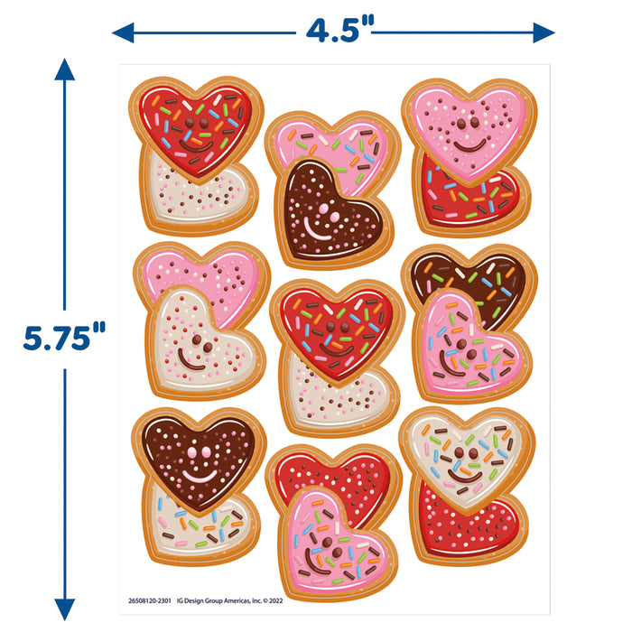 LOVE Valentine's Day Giant Stickers, 36 Per Pack, 12 Packs