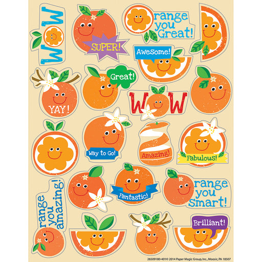 (6 Pk) Orange Scented Stickers