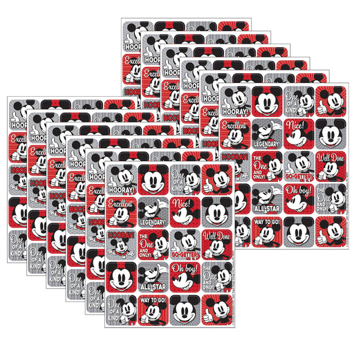 (12 Pk) Mickey Throwback Stickers