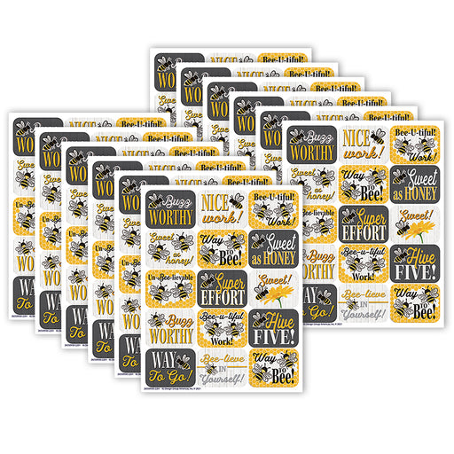 The Hive Success Stickers, 120 Per Pack, 12 Packs