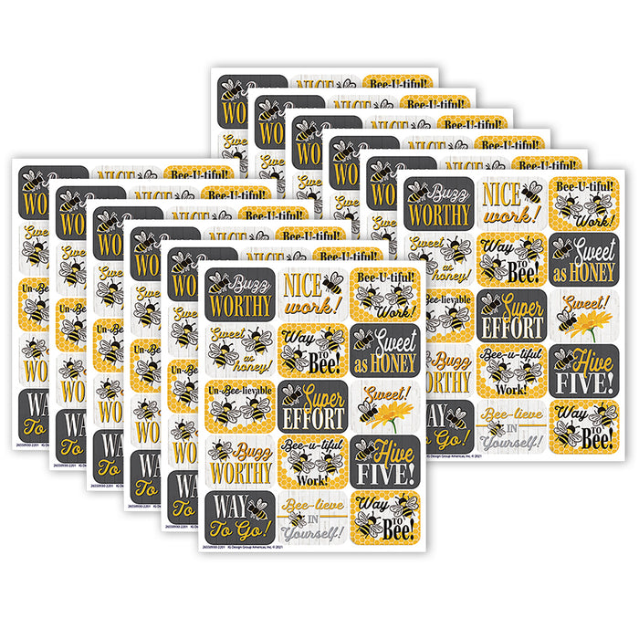 The Hive Success Stickers, 120 Per Pack, 12 Packs