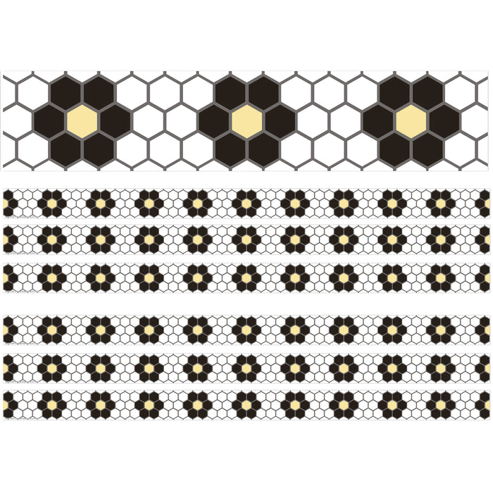 The Hive Floral Mosaic Deco Trim®, 37 Feet Per Pack, 6 Packs