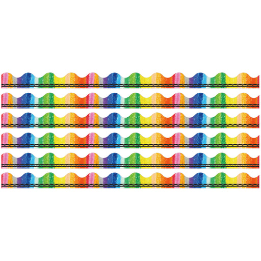 Crayola® Rainbow Deco Trim®, 37 Feet Per Pack, 6 Packs