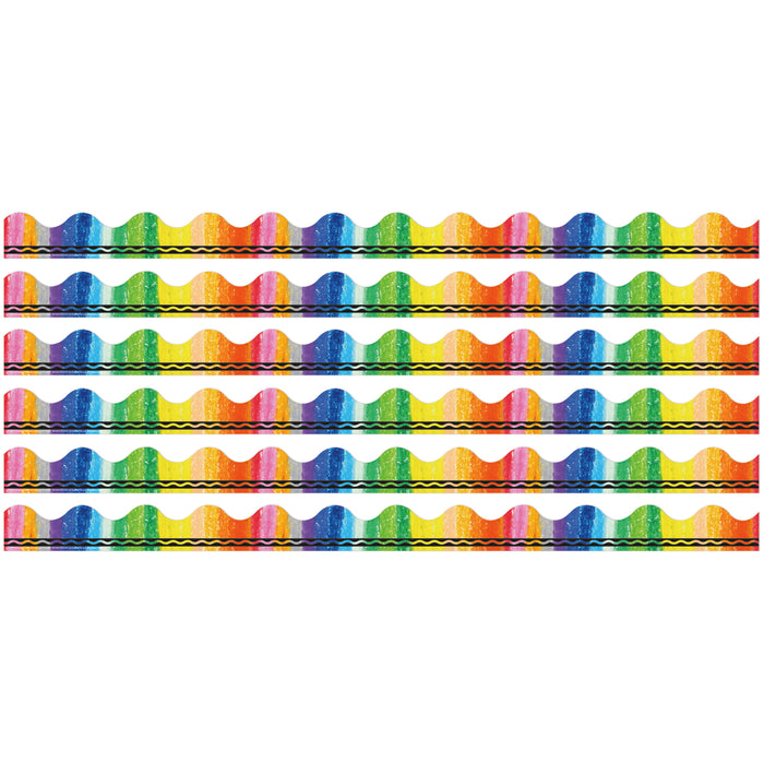 Crayola® Rainbow Deco Trim®, 37 Feet Per Pack, 6 Packs