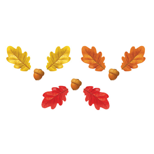 (3 Pk) Oak Leaves Acorns Class Variety Pk Accents Decoartions
