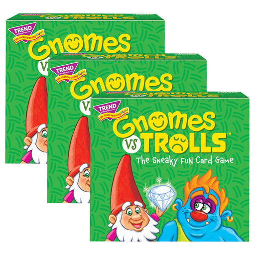 (3 Ea) Gnomes Vs Trolls 3 Corner Card Game