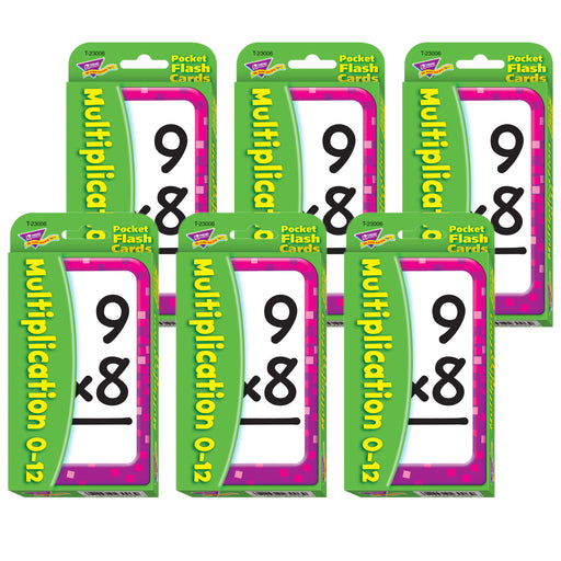 (6 Pk) Pocket Flashcards 56pk 3 X 5