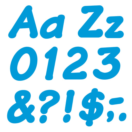 (3 Pk) Ready Letters 4in Italic Blu
