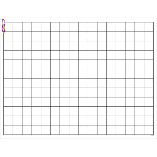 (6 Ea) Graphing Grid Small Squares Wipe Off Chart 17x22