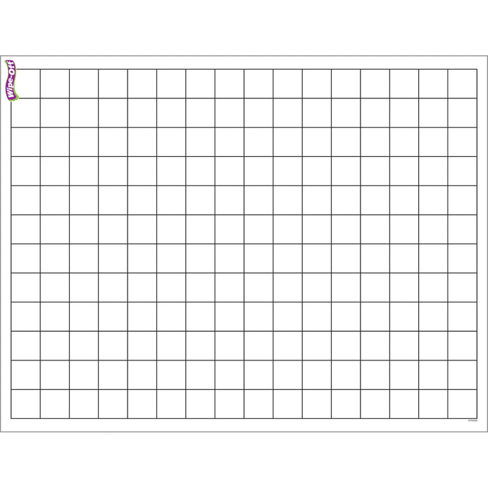 (6 Ea) Graphing Grid Small Squares Wipe Off Chart 17x22