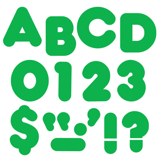 (6 Pk) Ready Letters 4in Casual Green Spark