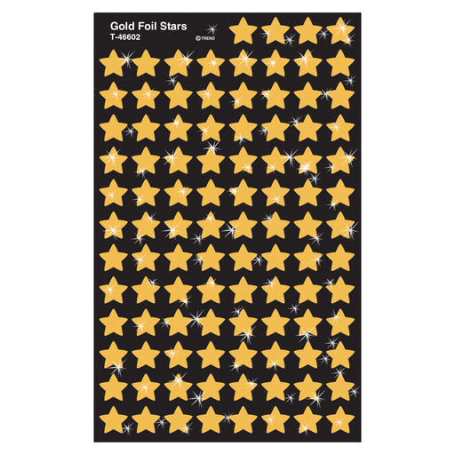 (6 Pk) Supershapes Gold Foil Stars
