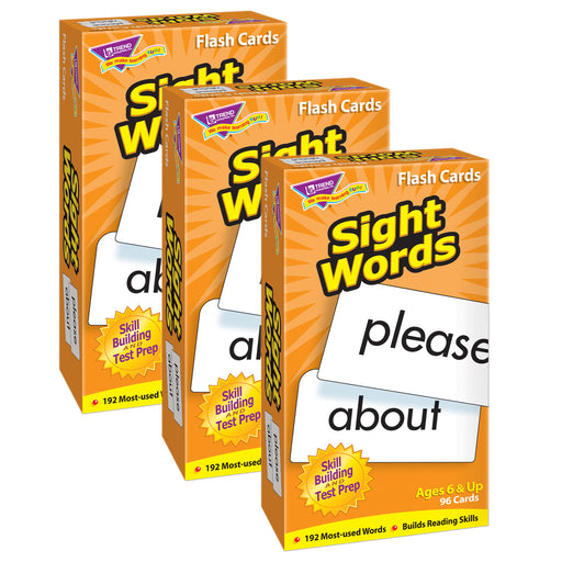 Sight Words Skill Drill Flash Cards, 3 Packs