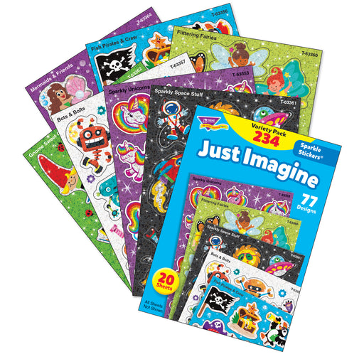 Just Imagine Sparkle Stickers Variety Pack