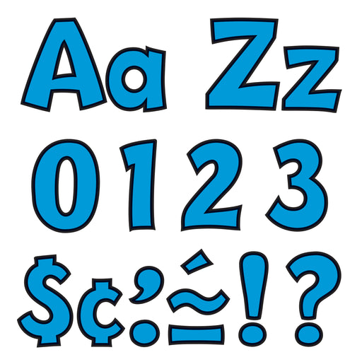 (3 Pk) Ready Letter 4in Playful Blu Uppercase & Lowercase