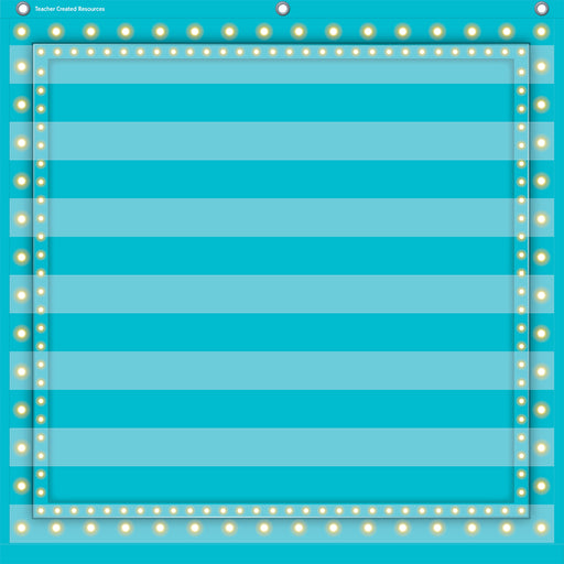 Light Blue Marquee 7 Pocket 28x28 Pocket Chart
