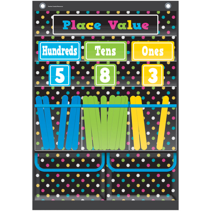 Place Value Pocket Chart Chalkboard Brights