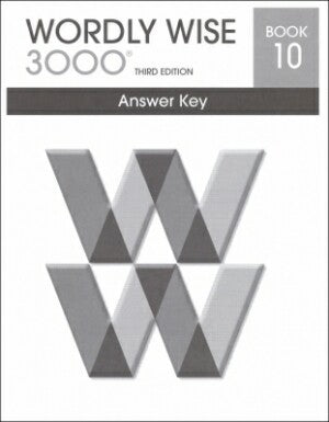 Wordly Wise 3000 Book 10 Answer Key