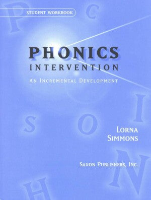 Saxon Phonics Intervention Student Workbook