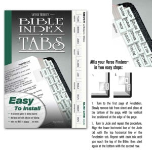 Verse Finders-Slim Line-Silver Bible Tab