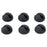 Cabledrops Cord Management, Black, Pack of 6