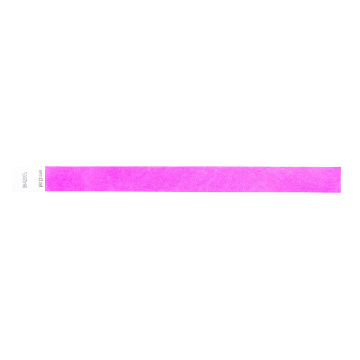 Sequentially Numbered Security Wristbands, 3/4", Purple, Pack of 100