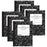 Premium Composition Book, College Ruled, Black Marble, 100 Sheets, Pack of 6