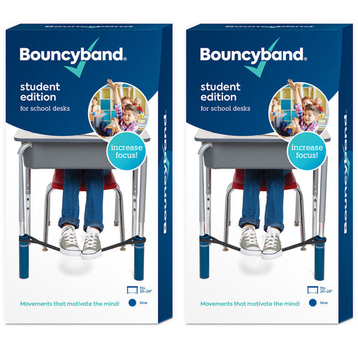 (2 Ea) Bouncy Bands For Desk Blue