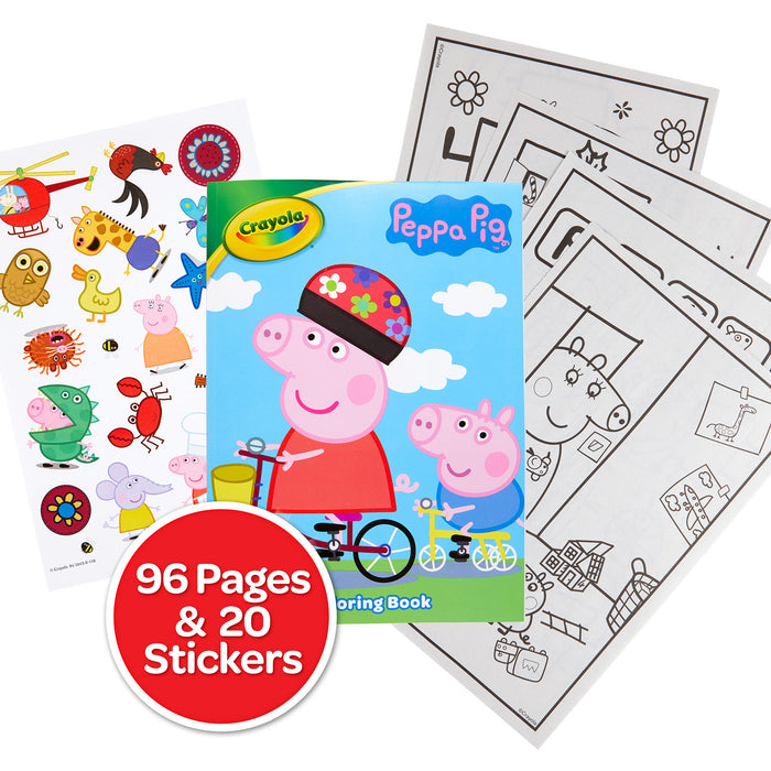 Coloring Book, Peppa Pig, 96 Pages, Pack of 8