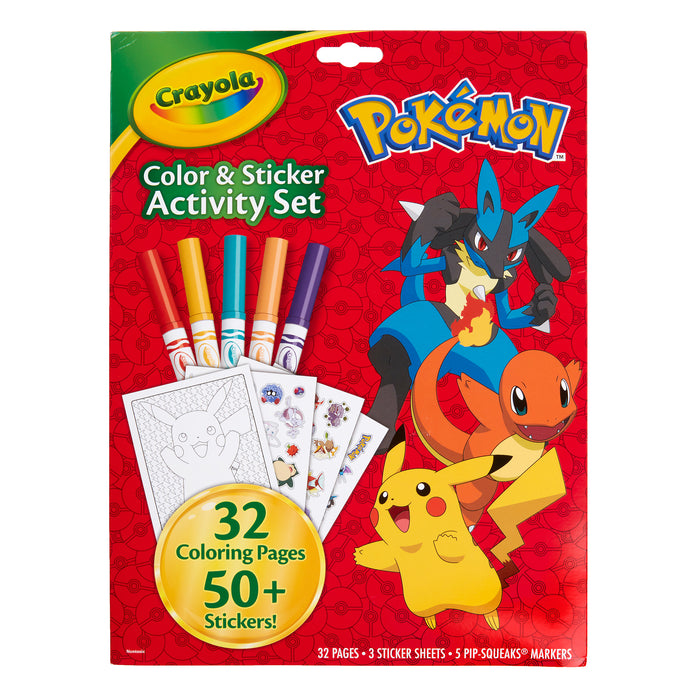 Color & Sticker Activity Set, Pokemon, 3 Sets