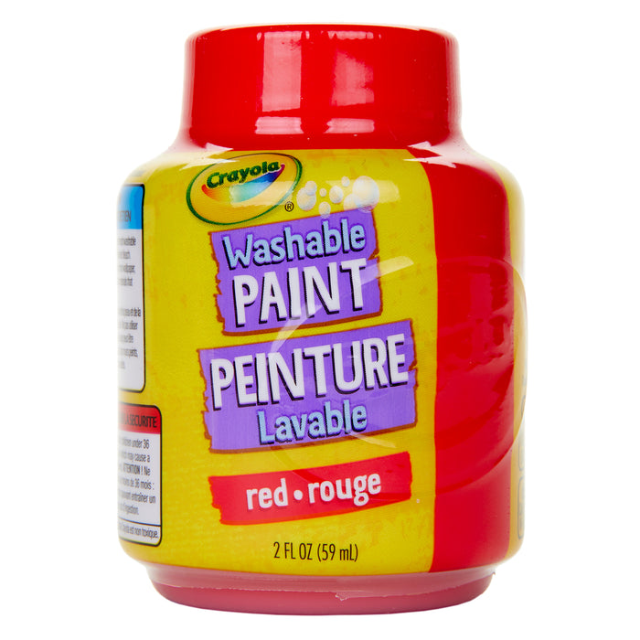 Washable Paint, 2oz, Red, Pack of 12