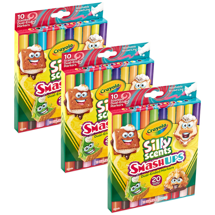 (3 Bx) 10ct Dual Markers Scents Silly