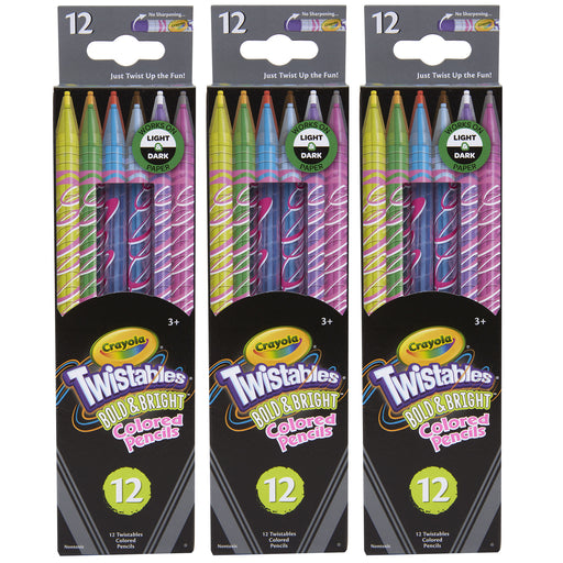 (3 Bx) 12ct Colored Pencils Twist