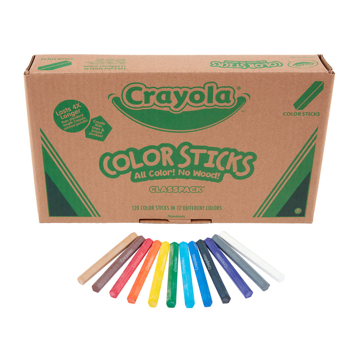 120ct Color Sticks Classpack