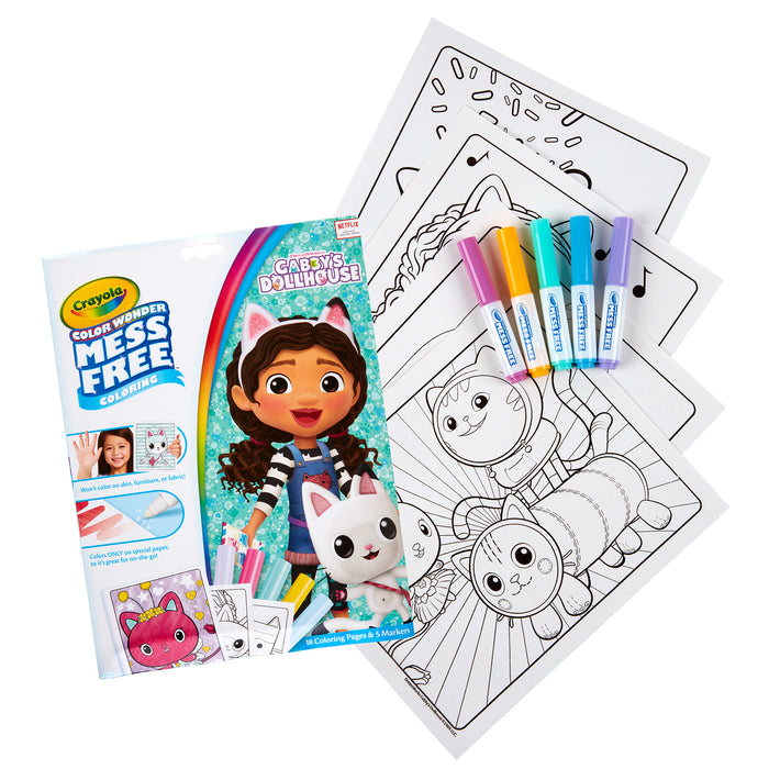 Color Wonder® Coloring Pad & Markers, Gabby's Dollhouse, 2 Sets