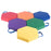 Color Coded Vinyl Floor Cushions, Hexagon, Set of 6