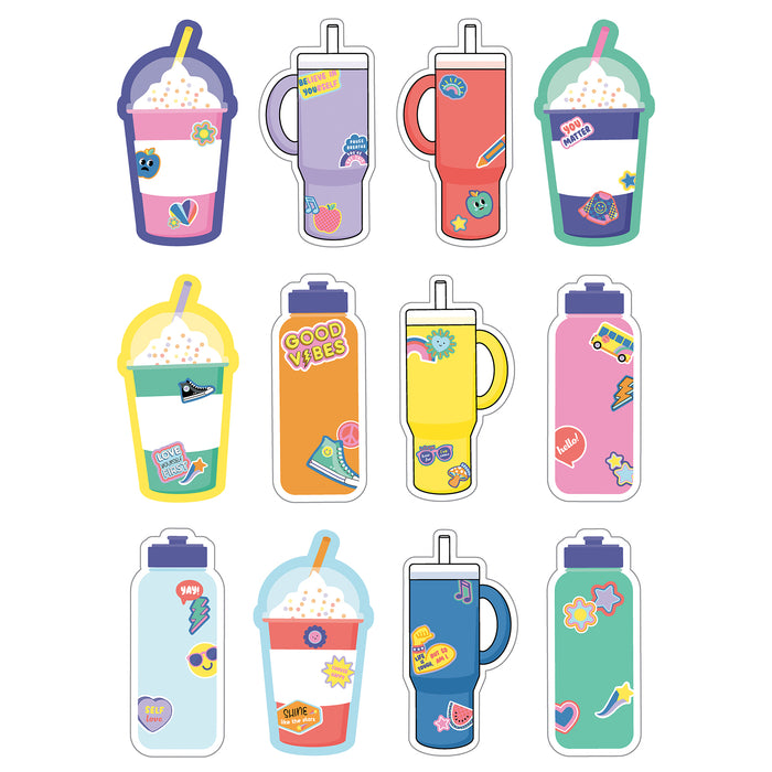 We Stick Together Cups & Water Bottles Cut-Outs, 36 Per Pack, 3 Packs