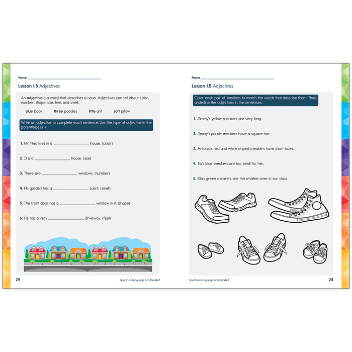 Spectrum Language Arts Workbook, Grade 1