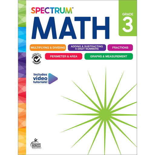 Spectrum Gr 3 Math Workbook