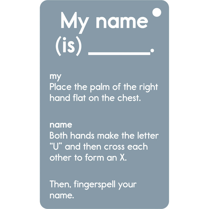 Sign Language Flash Cards